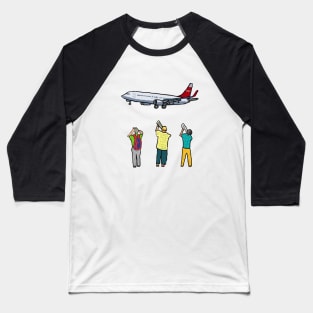 Plane Spotting Baseball T-Shirt